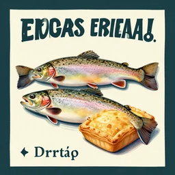 motivational poster with a trout and a pop - tart on it