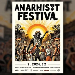 a poster for an anarchist festival