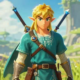 an in game portrait of morshu from the legend of zelda breath of the wild, breath of the wild art style.
