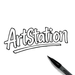 text trending on artstation, written in black sharpie