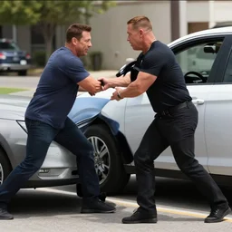 CCTV footage of John Cena stealing a car