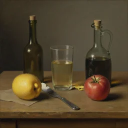 Still-life painting. Hyperdetailed