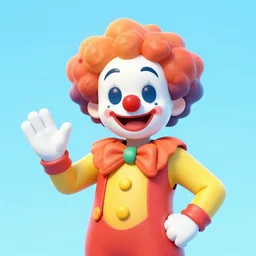 a clown using discord