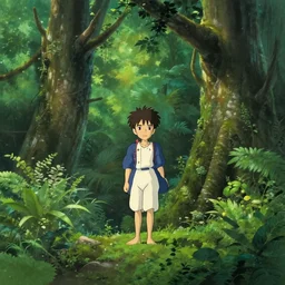 studio ghibli an art of a rainforest