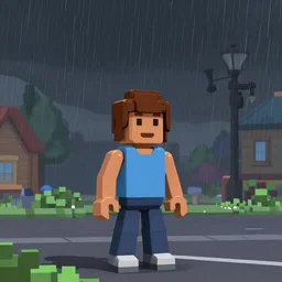 a boy in the middle of a thunderstorm, 1997 un roblox 2006