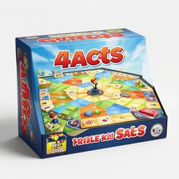 box of a very successful game board in sales, thriller game, front shot