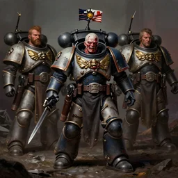 a traitor soldier guardsman, warhammer 4 0 k, in pain. by goya and angus mcbride