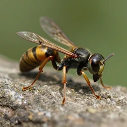 photo of parasitoid wasp, fuji velvia 5 0, 8 0 mm