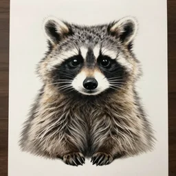 beautiful raccoon by studio ghibli, drawing, stunning artwork, highly detailed