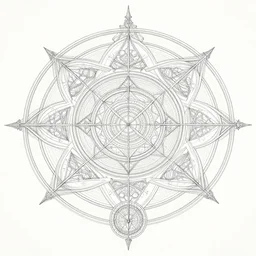 sacred geometry, occult, ritual, intricate details, wide shot, concept art, by greg rutkowski, by alex grey