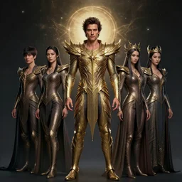 full body portrait of ed westwick as a magical star guardian. detailed face, concept art, intricate, highly detailed 8 k, smooth, sharp focus, handsome and aesthetic shape of face and body, artgerm, artstation, art by zexi guo and nira and junpei suzuki and gharliera and rinotuna