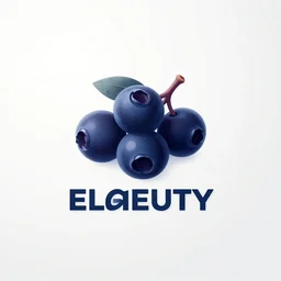 beauty logo design. award winning logo, design award, modern, elderberry, white background, futuristic, digital art, sci - fi, unreal engine, cinematic, octane render, clear sharp focus,