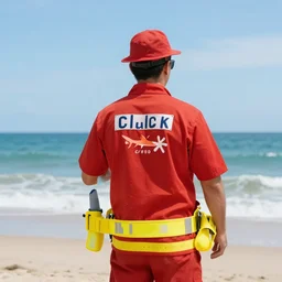 a shark lifeguard. photographic, photography