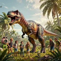 Jurassic Park but the dinosaurs are people and the people are dinosaurs