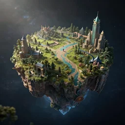A magical landmass floating through space, dramatic lighting, cinematic, establishing shot, extremely high detail, foto realistic, cinematic lighting, post processed, concept art, high details, cinematic, 8k resolution, beautiful detailed, photorealistic, digital painting, artstation, concept art, smooth, sharp focus, artstation trending, octane render, unreal engine
