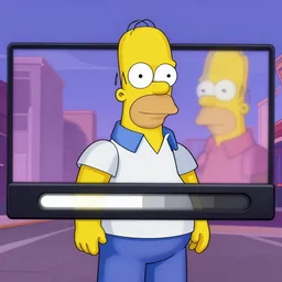 homer simpson gta v loading screen art. high quality