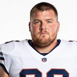 headshot of a man on a white backdrop, offensive lineman cole briarson, a stock photo by mac conner, associated press photo