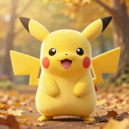( ( dither ) ), real life pokemon cute adorable chunky playful fluffy happy cheeky mischievous ultra realistic autumn golden hour sharp focus