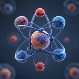 the best and most beautiful 3 d representation of the hydrogen atom you can imagine.