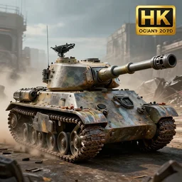 atompunk tanks doing battle, highly detailed, 4 k, hdr, award - winning, octane render, artstation