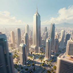 futuristic city, illustration by petros afshar and christopher balaskas and marius borgeaud and kiliain eng, global illumination, ambient occlusion, 3 0 mm, well proportioned, highly detailed, rule of thirds, motion blur