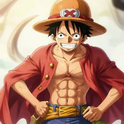 luffy, highly detailed, artgerm style, artstation, soft light, sharp focus, illustration, character design, concept art