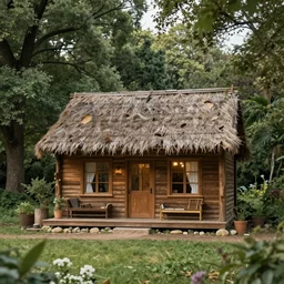 a cozy cottage in the woods