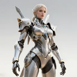 modern mech warrior goddess, ultra detail, professionally retouched, soft lighting, wide angle, 8 k high definition, intricate, elegant, art by pawel nolbert, david keochkerian