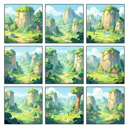 photo cartoon illustration comic manga painting of valley environement : 6 fantasy environement, digital painting, volumetric lighting by feng zhu, 3 d alejandro alvarez alena aenami artworks in 4 k beeple, by thomas kinkade hearstone league of legends dofus overwatch