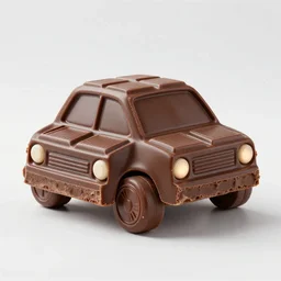 a car made of chocolate bars, photo