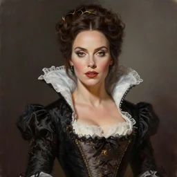 Olivia Culpo as milady de winter, digital painting by Mario Testino, Stanley Artgerm Lau, WLOP, Andrei Riabovitchev, photorealist style, masterpiece, trending on artstation