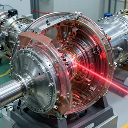 laser inertial fusion reactor, view the core