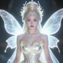 portrait of fairy princess, glowing, ornate and intricate jewelry, jaw dropping beauty, glowing background lighting, white accent lighting, hyper detailed, 4 k octane render