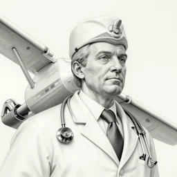 high flying doctor in london, magnificent, close up, details, sharp focus, elegant, highly detailed, illustration, by Jordan Grimmer and greg rutkowski and PiNe(パイネ) and 薯子Imoko and 香川悠作 and wlop and maya takamura, intricate, beautiful, Trending artstation, pixiv, digital Art