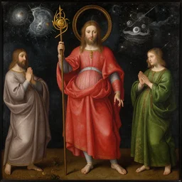 the god of space, early netherlandish painting,