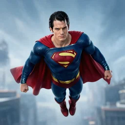 a cinematic portrait of Man of Steel flying cast as Natalie Portman by Greg Rutkowski, full body shot