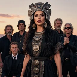 photographic portrait of a stunningly beautiful gothic mayan female in soft dreamy light at sunset, contemporary fashion shoot, by edward robert hughes, annie leibovitz and steve mccurry, david lazar, jimmy nelsson, breathtaking, 8 k resolution, extremely detailed, beautiful, establishing shot, artistic, hyperrealistic, beautiful face, octane render