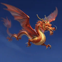 digital illustration of a chinese dragon flying through the night sky by james gurney, artstation, photorealistic, deviantart