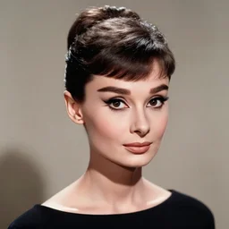 photograph of audrey hepburn, young, taken in 2 0 2 0, colorized, hyper - realistic, 4 k, vogue photoshoot