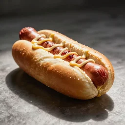 an over compressed jpg of a hotdog