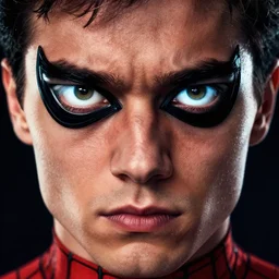 in the style of joshua middleton, clay mann, artgerm, spiderman marvel comics 1 9 6 6, symmetrical eyes, cinematic lighting