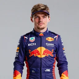 Portrait of Max Verstappen as Waluigi in purple red bull suit, formula 1, studio lighting, model, HDR, 24MP, fantasy, high detail, elegant, digital painting, natural light, vibrant, intricate, textured skin, highly detailed, artstation, sharp, focus, illustration, Anna Dittmann, Ilya Kuvshinov, Nikolay Makovsky