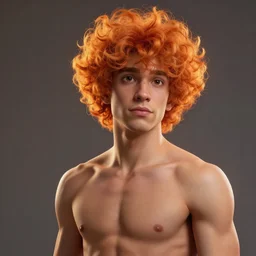 glowwave portrait of curly orange haired man from league of legends, au naturel, hyper detailed, digital art, trending in artstation, cinematic lighting, studio quality, smooth render, unreal engine 5 rendered, octane rendered, art style by pixar dreamworks warner bros disney riot games and overwatch.