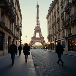 Paris street in the Twilight Zone, strange things happening