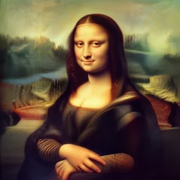 the mona lisa as a cherry tomato