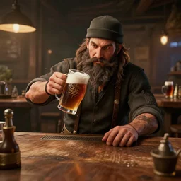 the table of a brewmaster, highly detailed, raytracing, octane, global illumination, unreal engine 5