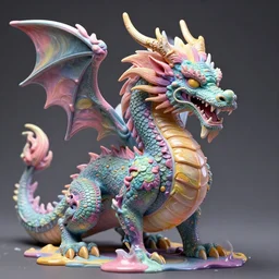 a highly detailed sureal dangerous dragon made from hiper detailed pastel colour melting wax, cinematic, 8 k, octane, redshift, unreal 5, artstation, behance, deviantart, vray, well rendered : 1 by james jean, by victo ngai, 4 k resolution, trending on artstation, very very detailed, masterpiece, stunning