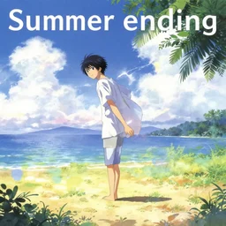 album cover of summer ending by akihiko yoshida