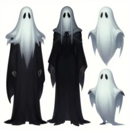 gothic ghost character designs, Greg Rutkowski, character sheet, kim jung gi, Darek Zabrocki, Karlkka, Jayison Devadas, Phuoc Quan, trending on Artstation, 8K, ultra wide angle, pincushion lens effect