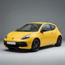 a Lamborghini Twingo, studio photo